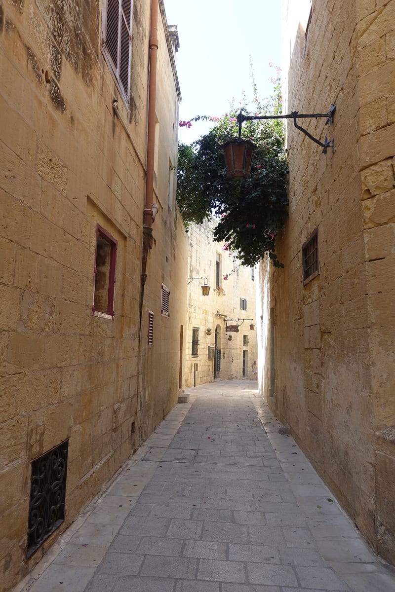 Mdina's walled Silent City streets